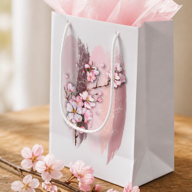 Abstrakt Cherry Blommars Small Gift Bag (Skapare uppladdad)