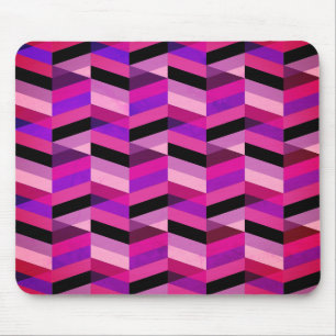 Abstrakt Chevron/Herringbone Lila och våldsam Musmatta