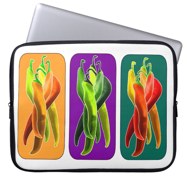 Abstrakt Chiles Laptop sleeve (Framsidan)
