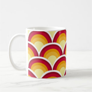 Abstrakt chinese, japanese scaly skin mythical fa kaffemugg