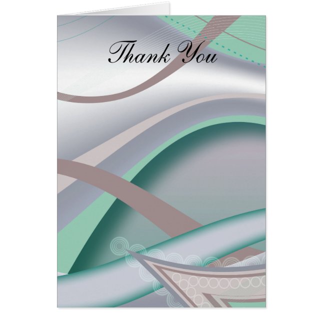 Abstrakt Chocolate Mint Hälsningskort (Framsidan)