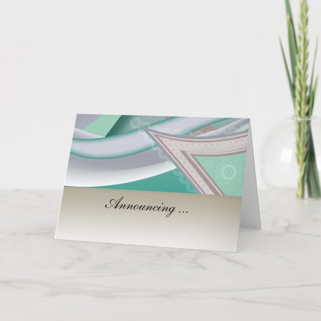 Abstrakt Chocolate Mint Meddelande (Framsida)