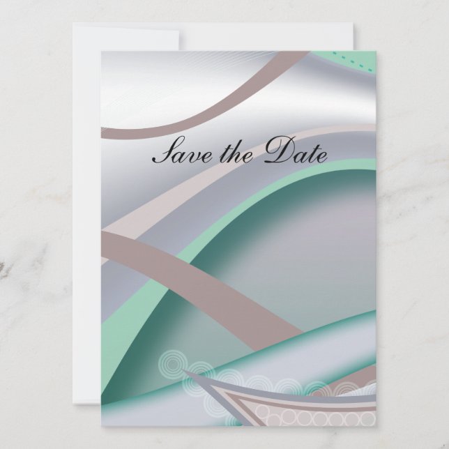 Abstrakt Chocolate Mint Spara Datumet (Framsida)