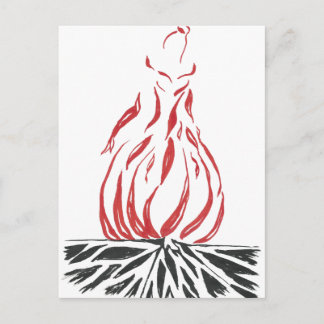 Abstrakt Cinderella Phoenix Vykort