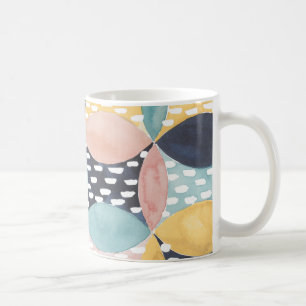 Abstrakt Circle Mönster Kaffemugg