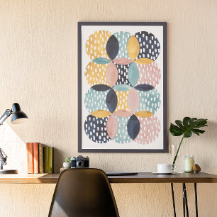 Abstrakt Circle Mönster Poster
