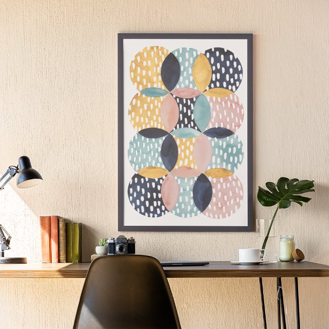 Abstrakt Circle Mönster Poster (Skapare uppladdad)