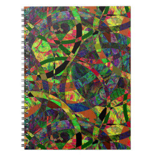 Abstrakt Circle Mönster Spiral fotopatbok för bärb Anteckningsbok