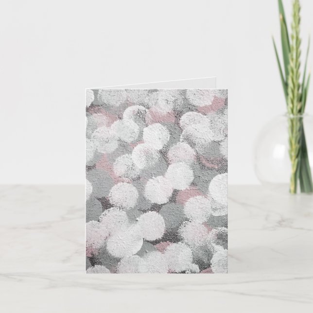 Abstrakt Circle Puffs Anteckningskort (Framsida)