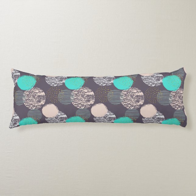 Abstrakt Circles Mönster-kuddar Kroppskudde (Framsidan)