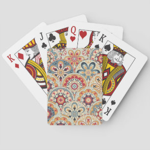 Abstrakt Circles: Trendig Färgad Tapet Casinokort