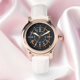 Abstrakt Circular Technologic Interface Inslag Armbandsur