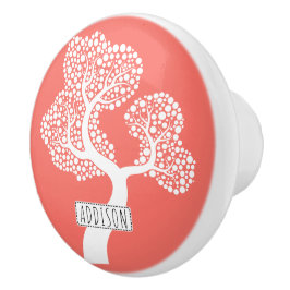 Abstrakt-cirkeln träd och namn på levande korall knopp