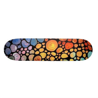 abstrakt cirklar däcket skateboard bräda 19,5 cm