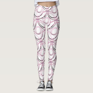 Abstrakt cirklar det japanska mönster leggings