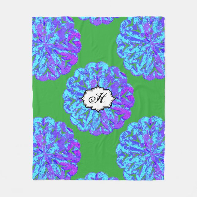 ABSTRAKT CIRKLAR WYCINANKI FLEECEFILT (Framsidan)