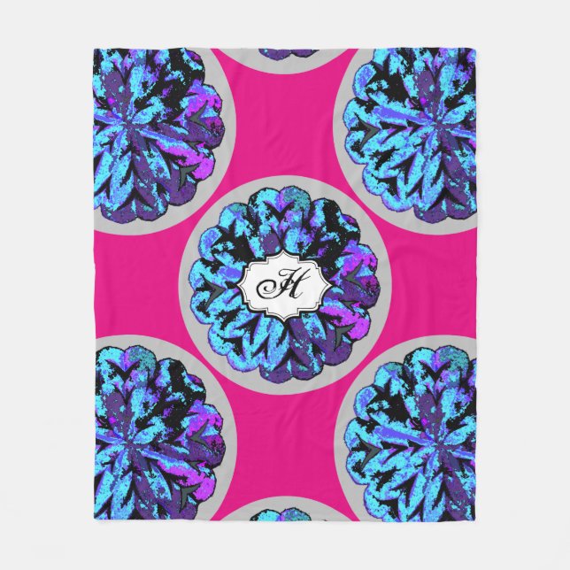 ABSTRAKT CIRKLAR WYCINANKI GR FLEECEFILT (Framsidan)