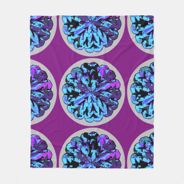 ABSTRAKT CIRKLAR WYCINANKI GR FLEECEFILT (Framsidan)