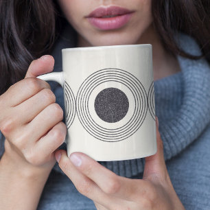 Abstrakt cirklens sammansättning kaffemugg