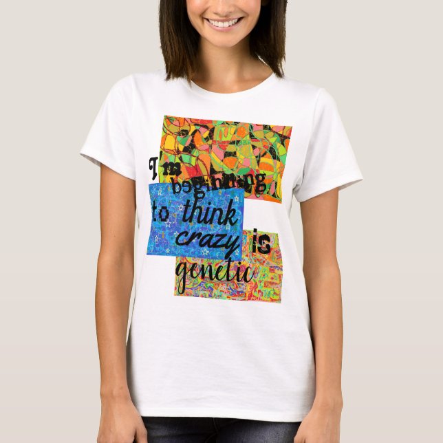 abstrakt citationstecken för svart för t shirt (Framsida)