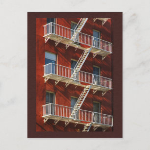 Abstrakt City Architectural Photo Postcard Vykort