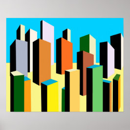 Abstrakt City Poster