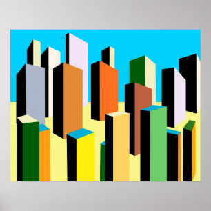 Abstrakt City Poster