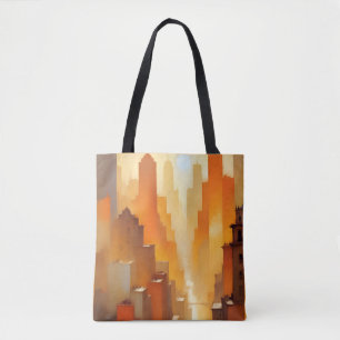 Abstrakt Cityscape Byggnad Poster bakgrundsbild Tygkasse