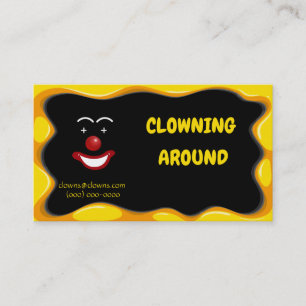 Abstrakt Clown Entertainers Logotyper Visitkort
