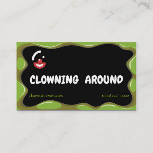 Abstrakt Clown Logotyper Visitkort