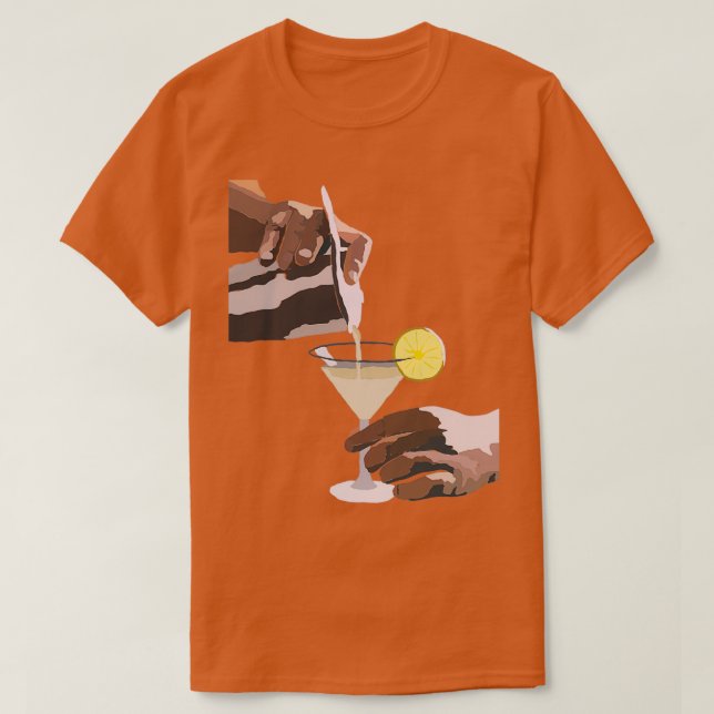 Abstrakt cocktail t shirt (Design framsida)