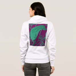 Abstrakt Collage Heldräkt med Full Dragkedja T Shirt