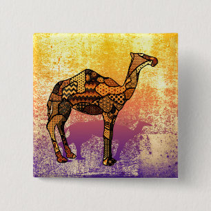 Abstrakt Collage Ozzy the Camel ID102 Knapp