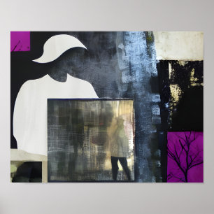 Abstrakt Collage Poster