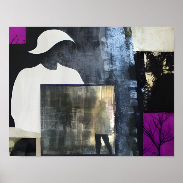  Abstrakt Collage Poster (Framsidan)