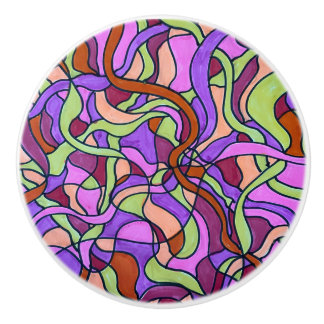 Abstrakt Colorful 80's inspirated knobs Knopp