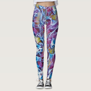 Abstrakt Colorful Art Leggings