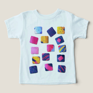 Abstrakt Colorful Blocks Mönster T Shirt