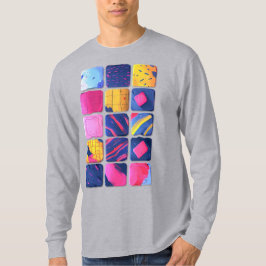 Abstrakt Colorful Blocks Mönster T Shirt