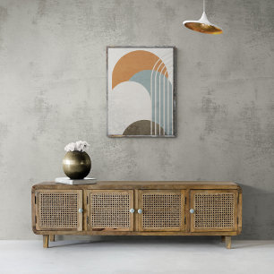 Abstrakt Colorful Boho Rainbow Wall Art Decor Poster