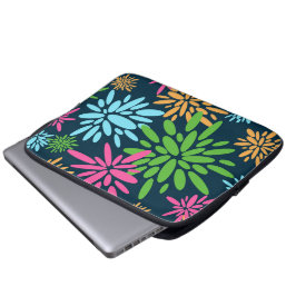 Abstrakt Colorful Fireworks Flower Electronics Bag Laptop Fodral