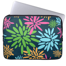 Abstrakt Colorful Fireworks Flower Electronics Bag Laptop Fodral