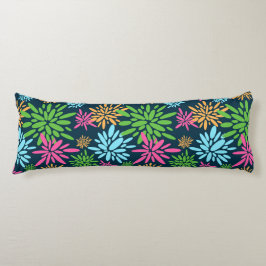 Abstrakt Colorful Fireworks Flowers Body Pillow Kroppskudde