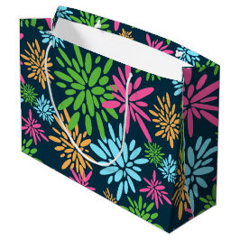 Abstrakt Colorful Fireworks Flowers Gift Bag