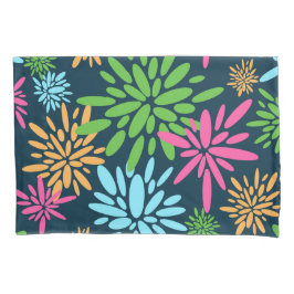 Abstrakt Colorful Fireworks Flowers Pillowcase