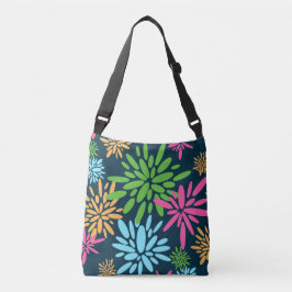 Abstrakt Colorful Fireworks Flowers Tote Axelväska