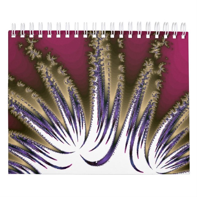 Abstrakt Colorful Fractal ArtCollection Kalender (Omslag)