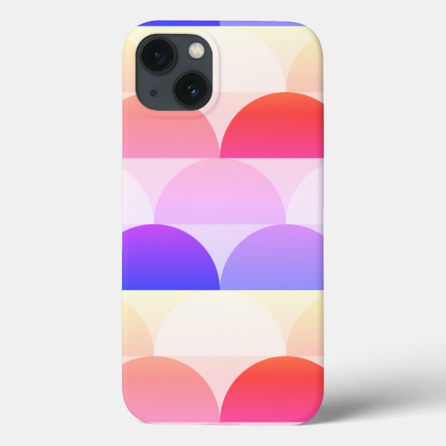 Abstrakt Colorful Geometric Figurer (Baksida)