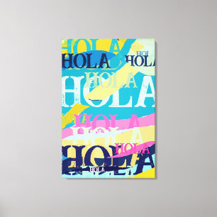 Abstrakt Colorful Hola Canvastryck