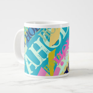 Abstrakt Colorful Hola Jumbo Mugg
